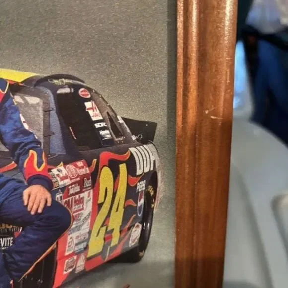 NASCAR Jeff Gordon All Fired Up Framed Photo - Picture 5 of 6